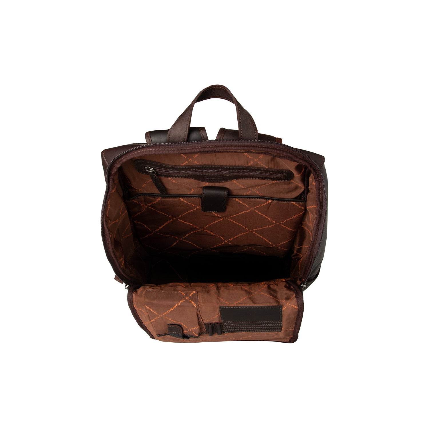 Leather Laptop Backpack Brown Rich