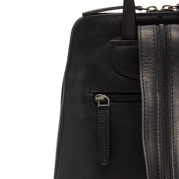 Leather Backpack Black Claire