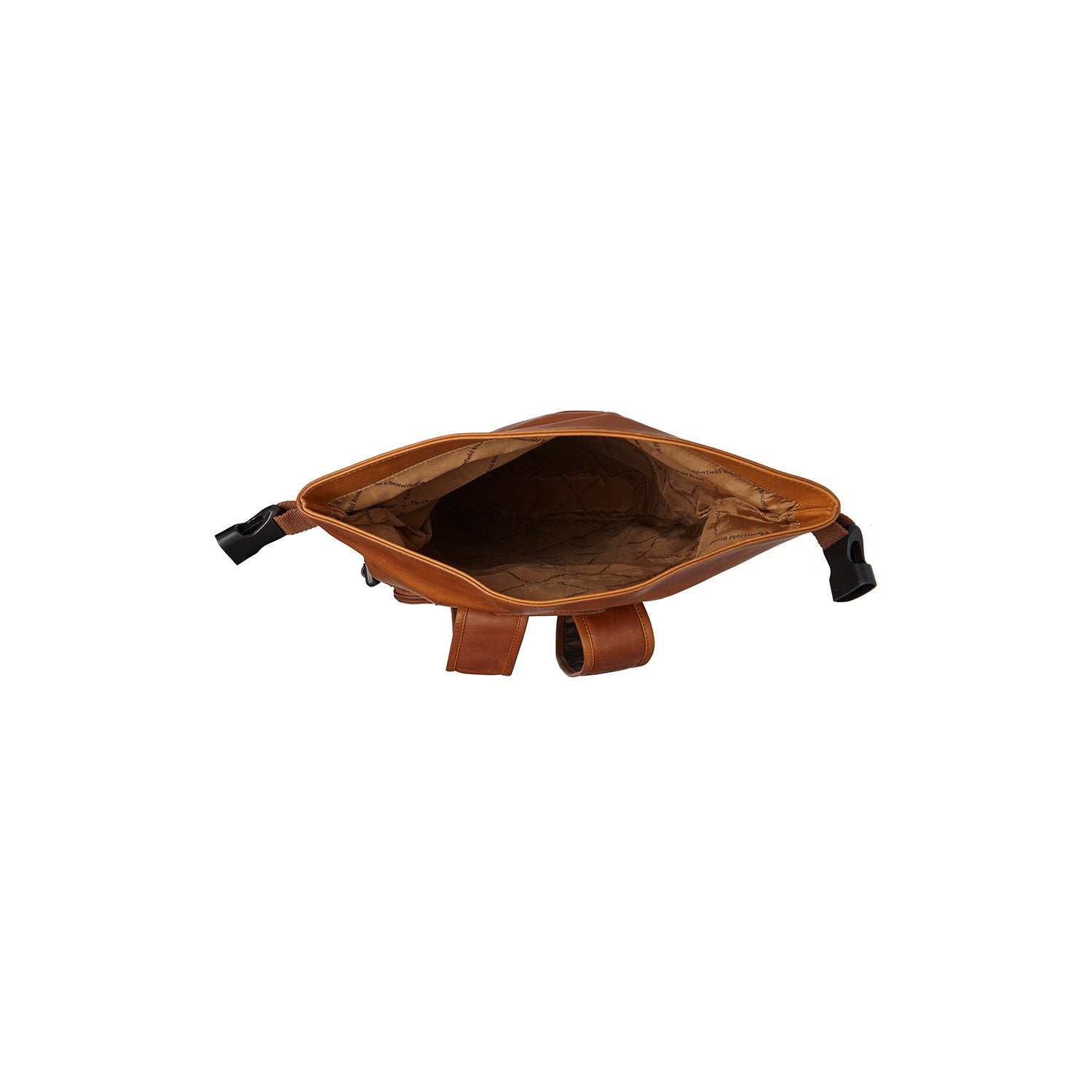 Leather Roll-top Backpack Cognac Mazara