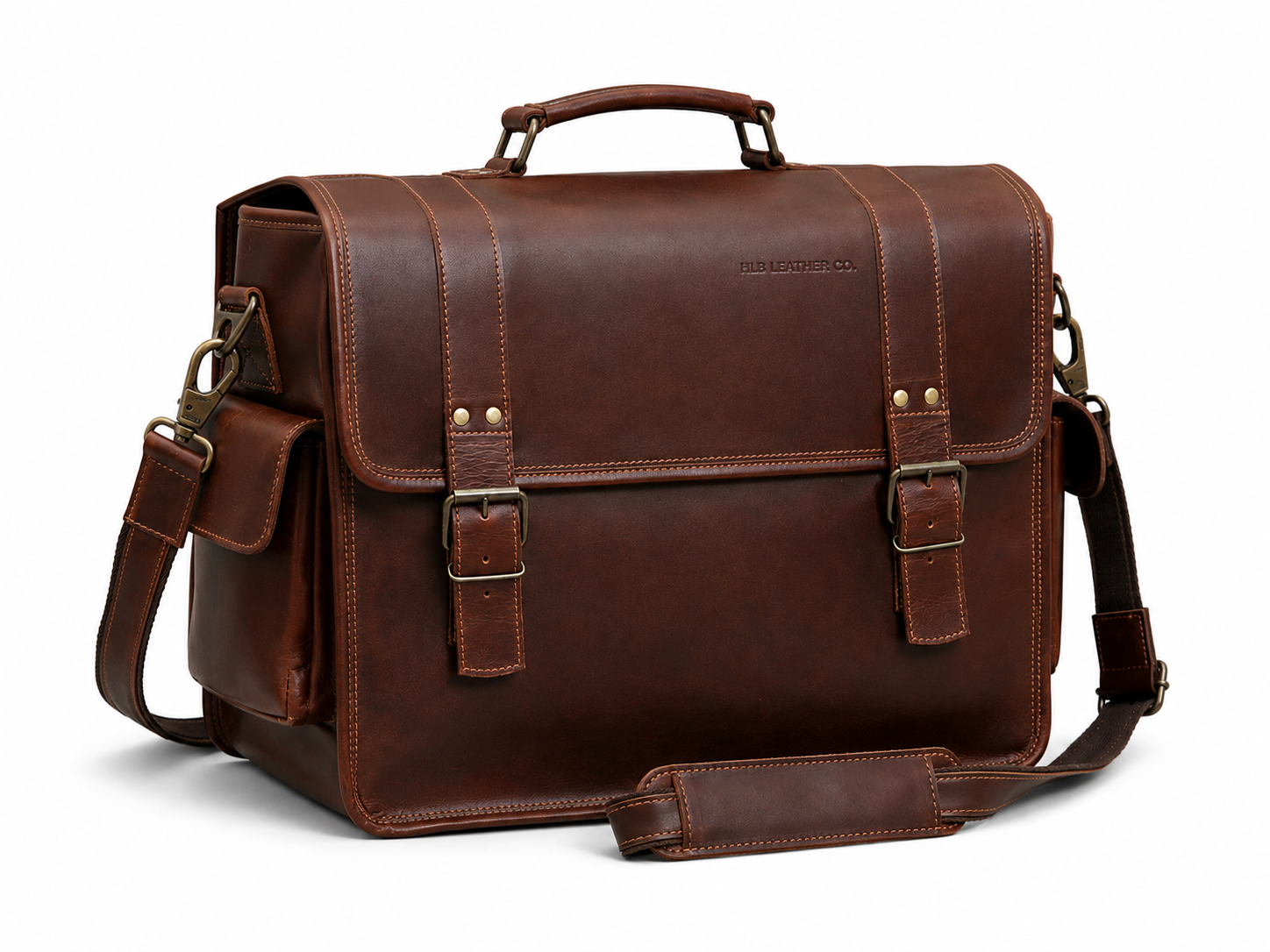 Buffalo Leather Satchel Briefcase