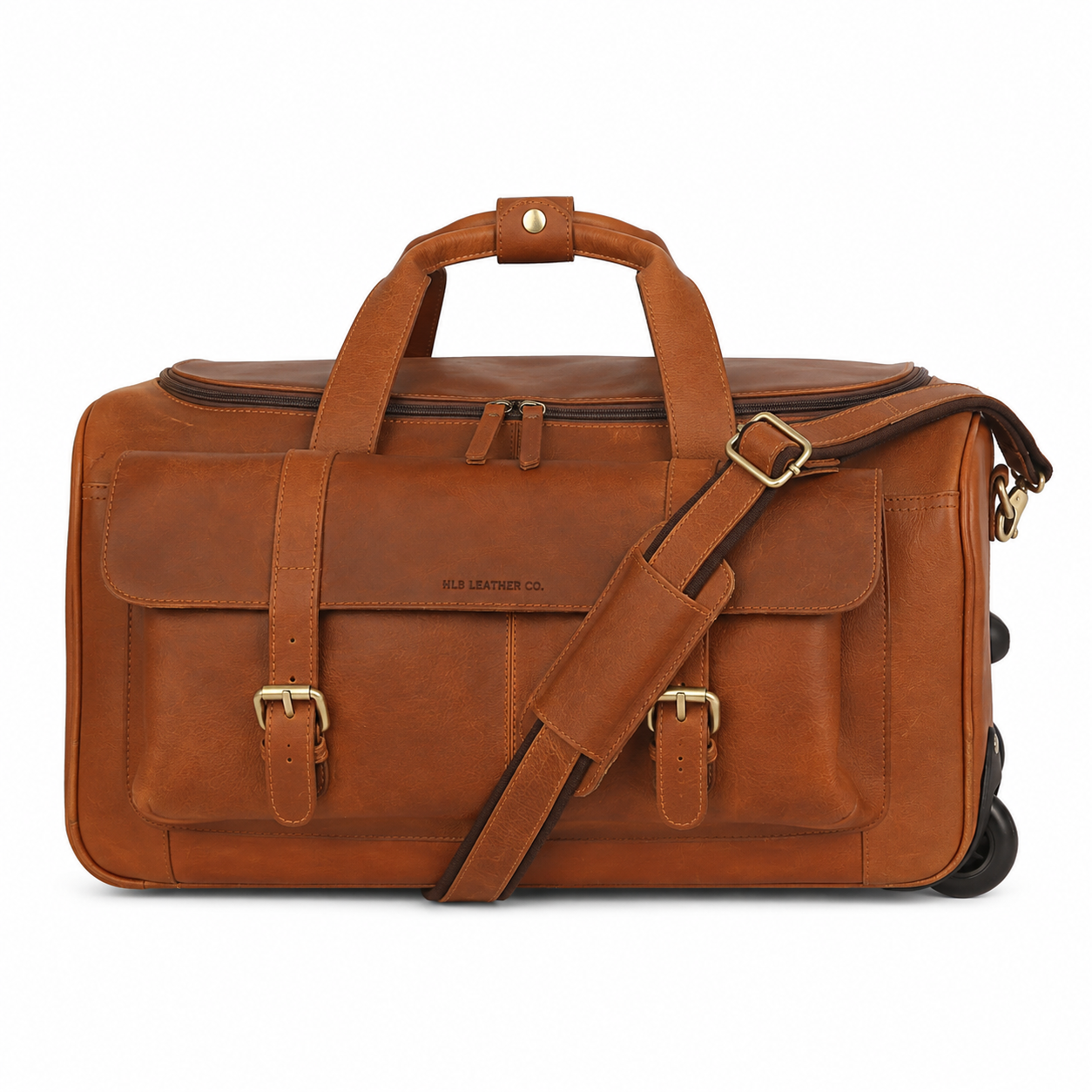 Leather Weekend Travel Duffel