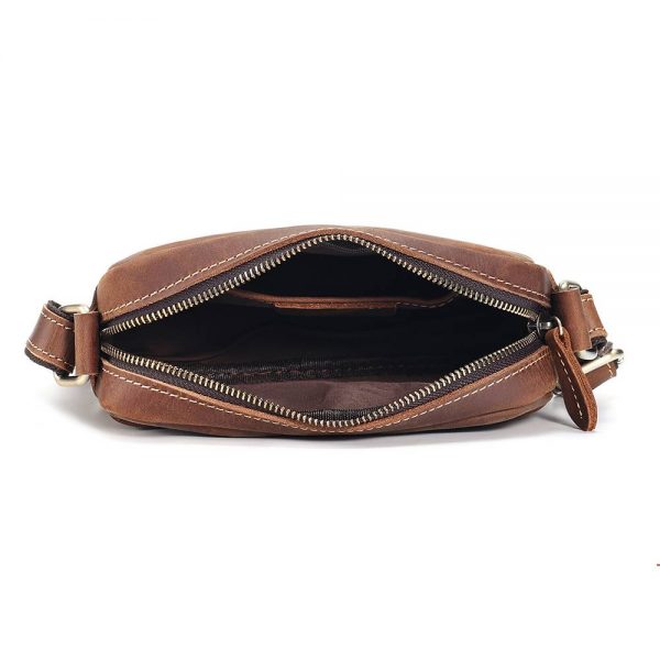 Simple Vintage Leather Small Crossbody Bag Purses