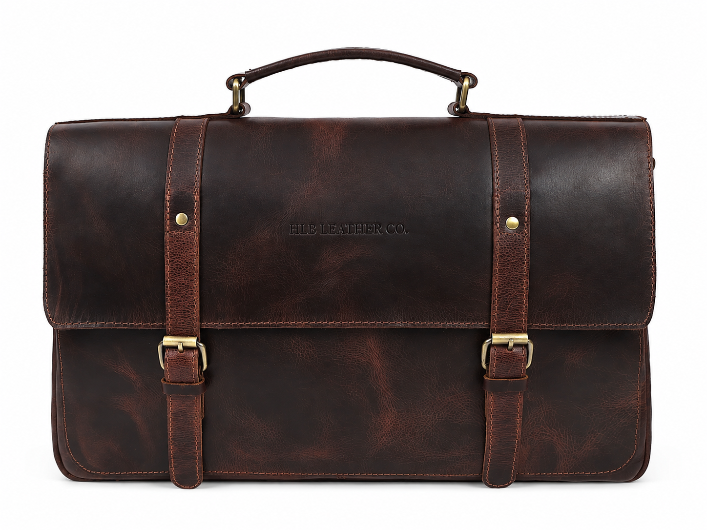 Full-Grain Buffalo Leather Messenger Bag