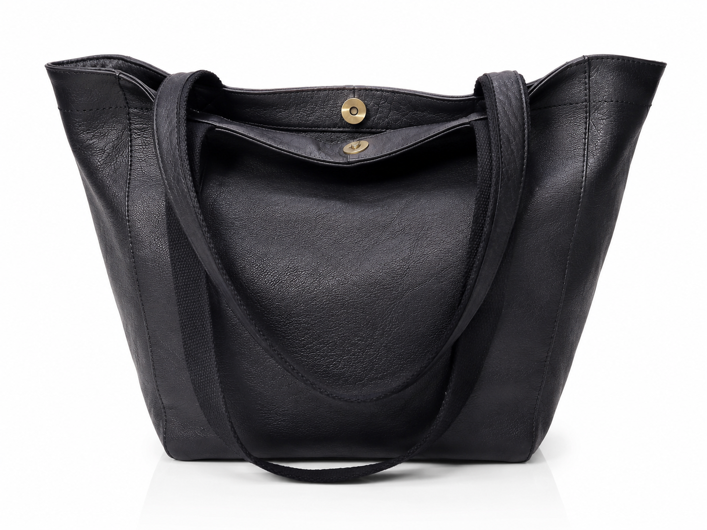 Perfect Leather Tote Bag - Black