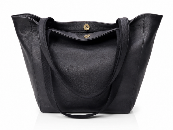Perfect Leather Tote Bag - Black