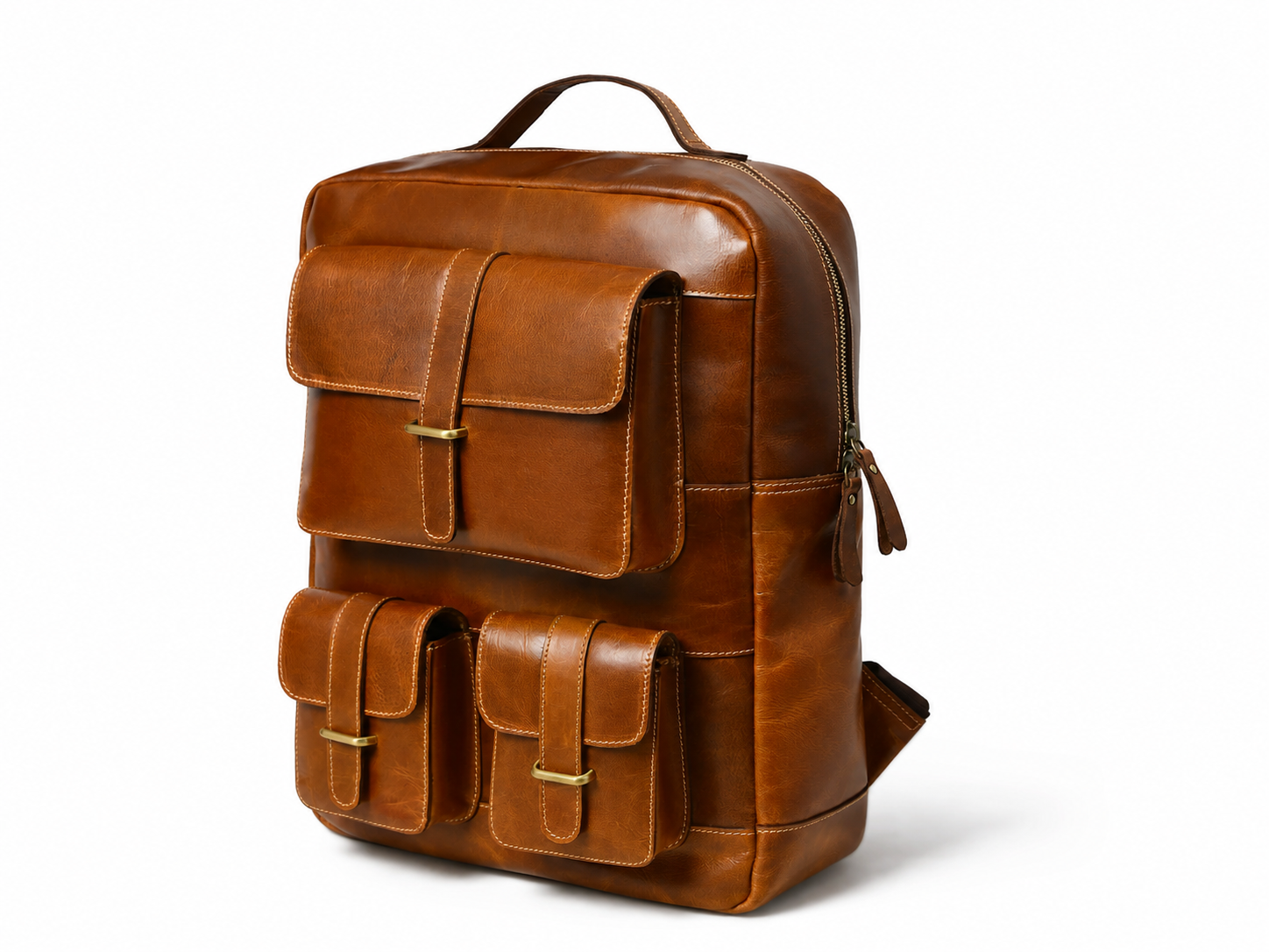 Tan Portland Laptop Backpack