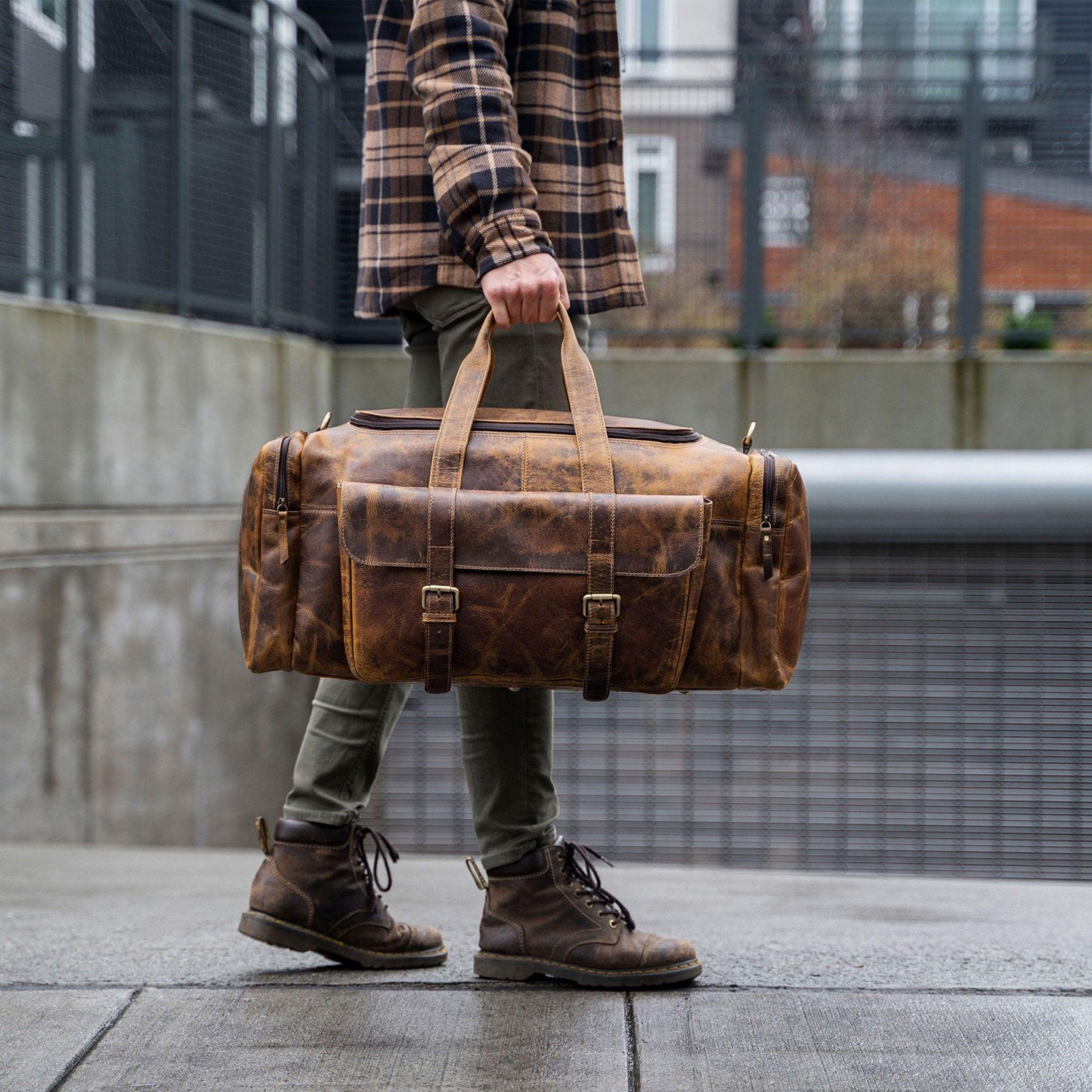 Vintage Leather Duffel