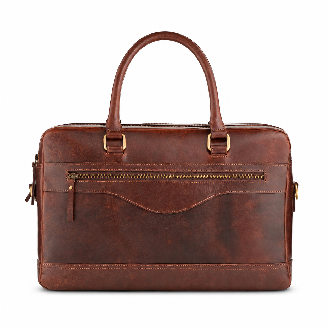 Maple Buffalo Leather Briefcase