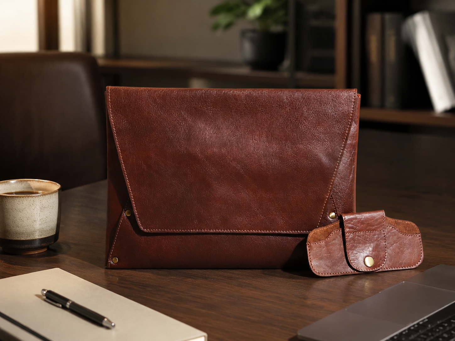 Urban Leather Laptop Sleeve + Free Sunglass Case
