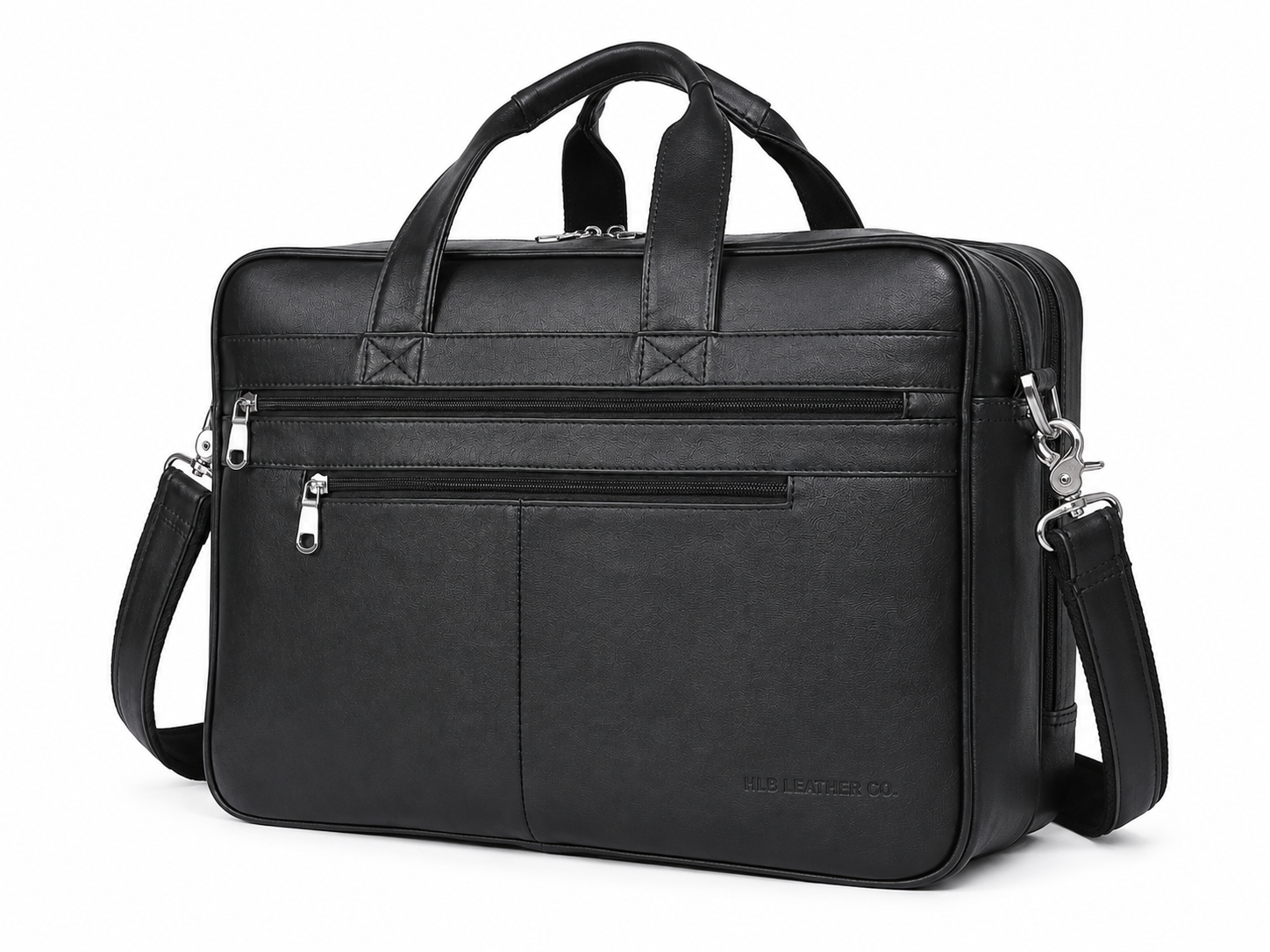 Full-Grain Leather 17-Inch Laptop Briefcase
