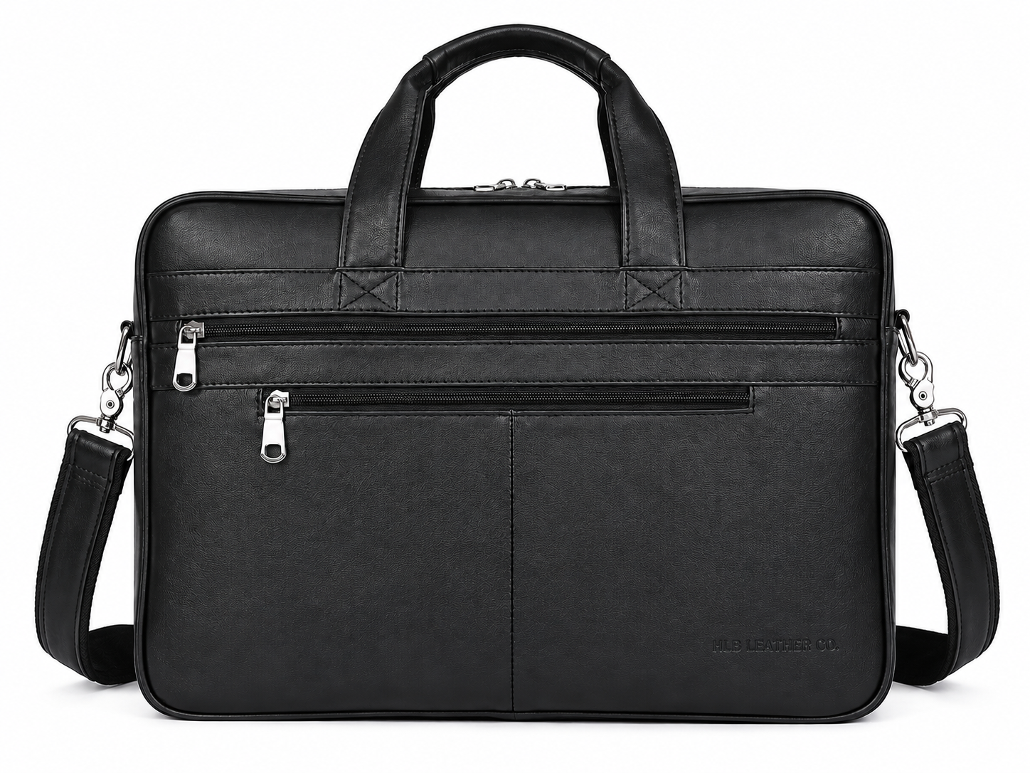 Full-Grain Leather 17-Inch Laptop Briefcase