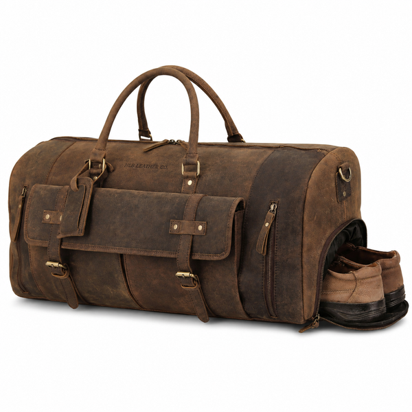 Premium Leather Flight Bag