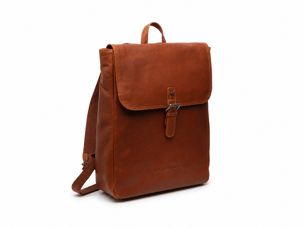 Leather Backpack Cognac Vermont