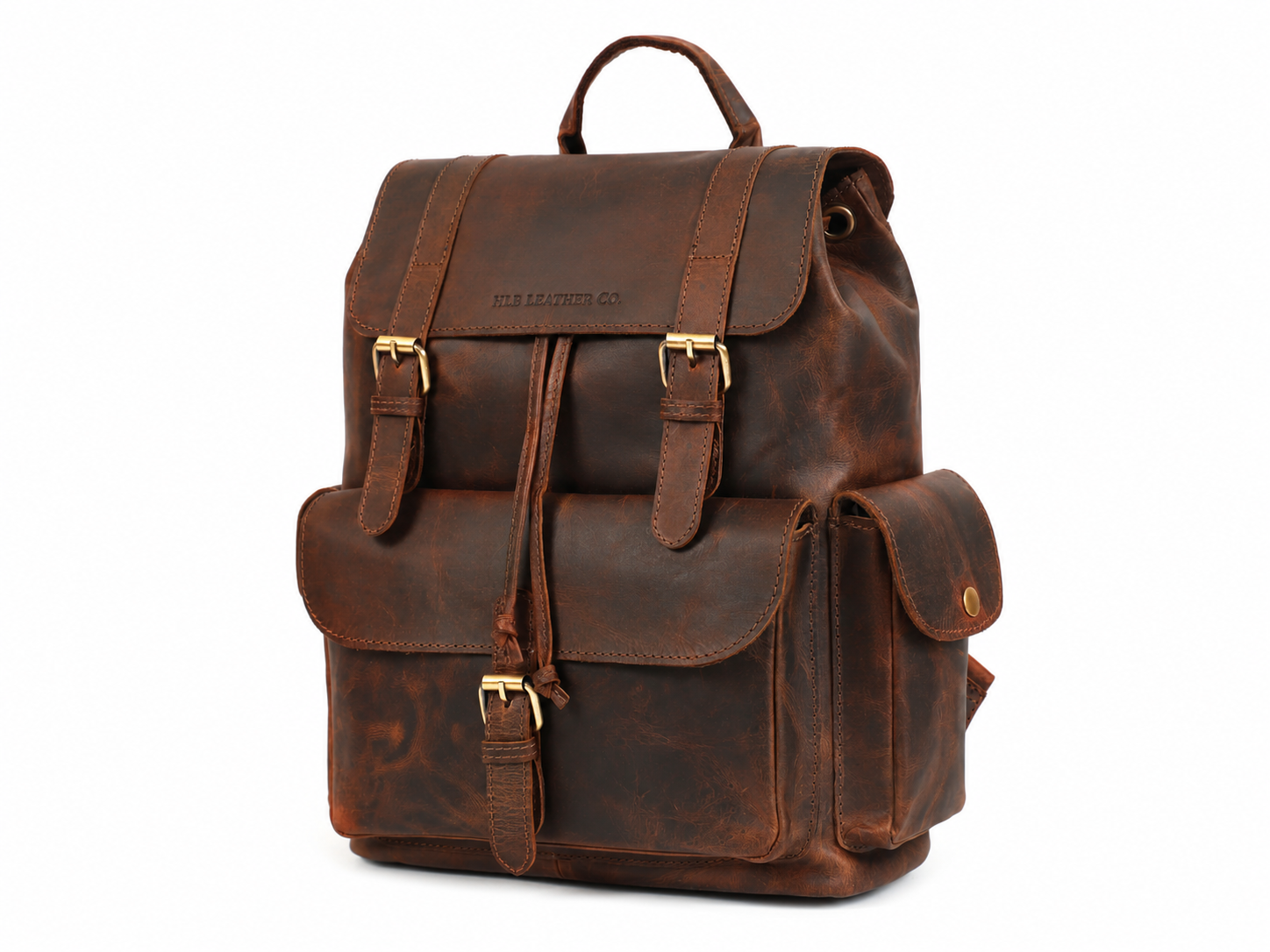 Emerson Signature Buffalo Leather Backpack Combo Set