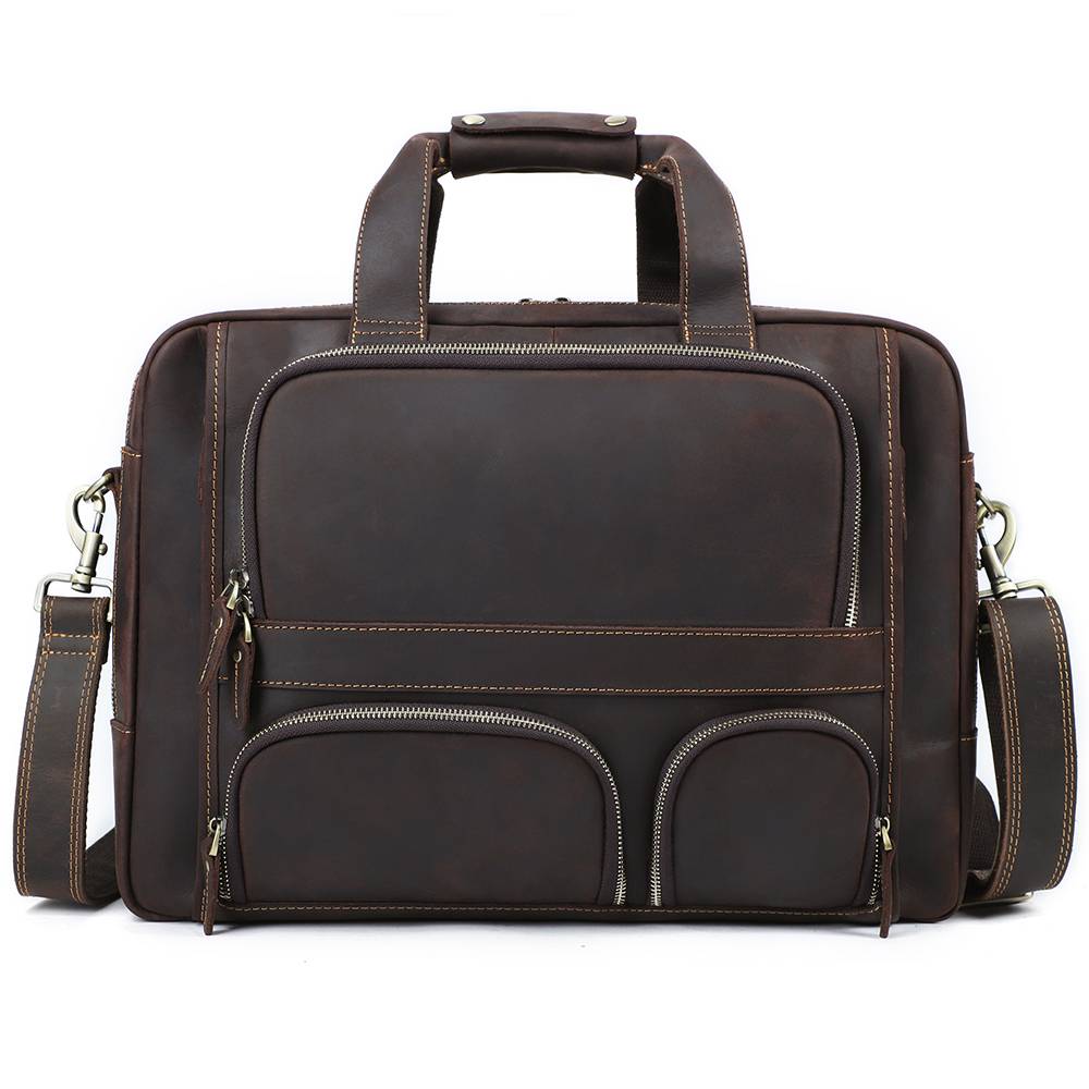 Business Travel Leather Briefcase