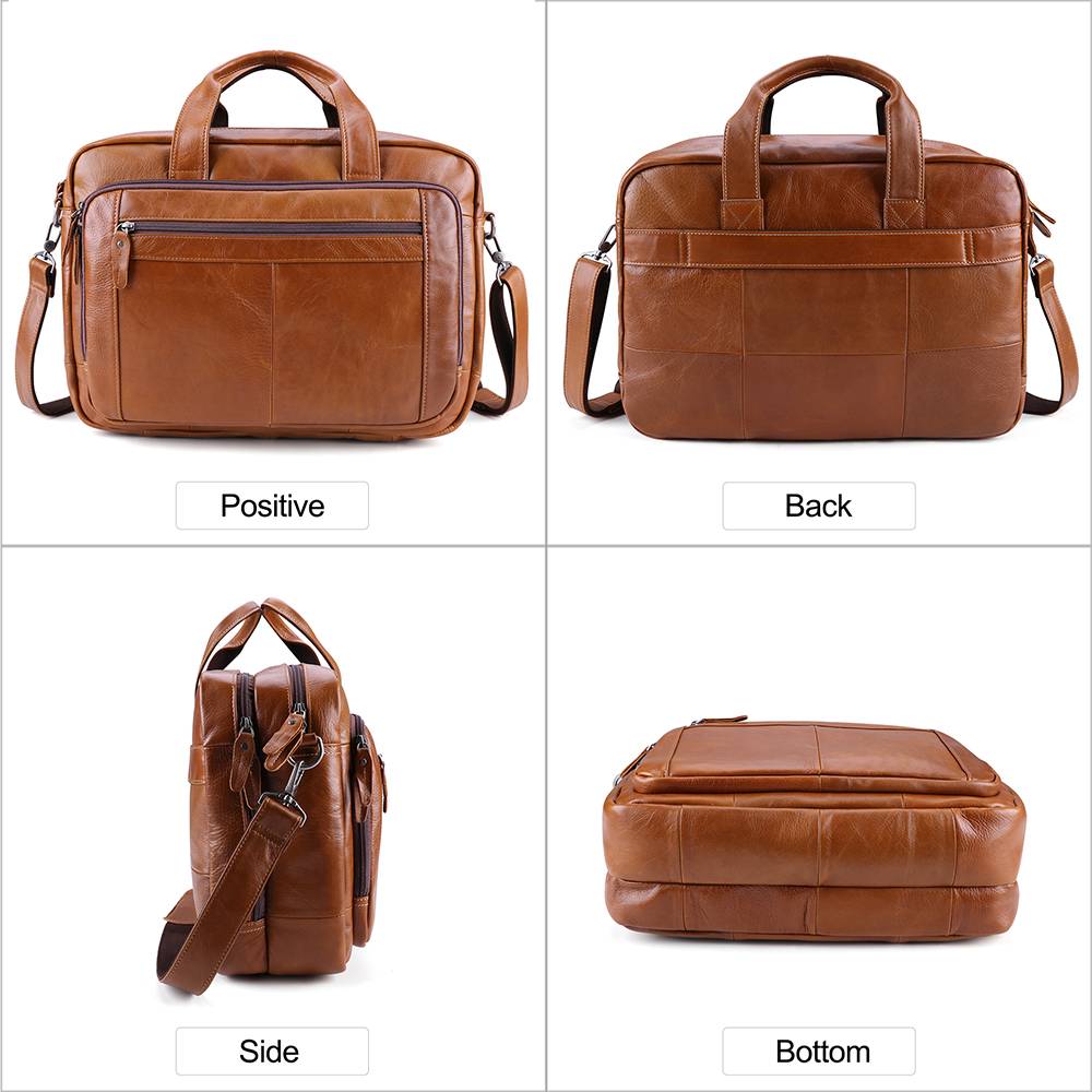 Everyday Leather Briefcase Laptop Bag