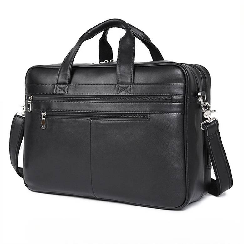 Men's Leather Briefcase 17 inch Laptop Bag