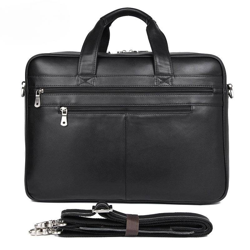 Men's Leather Briefcase 17 inch Laptop Bag