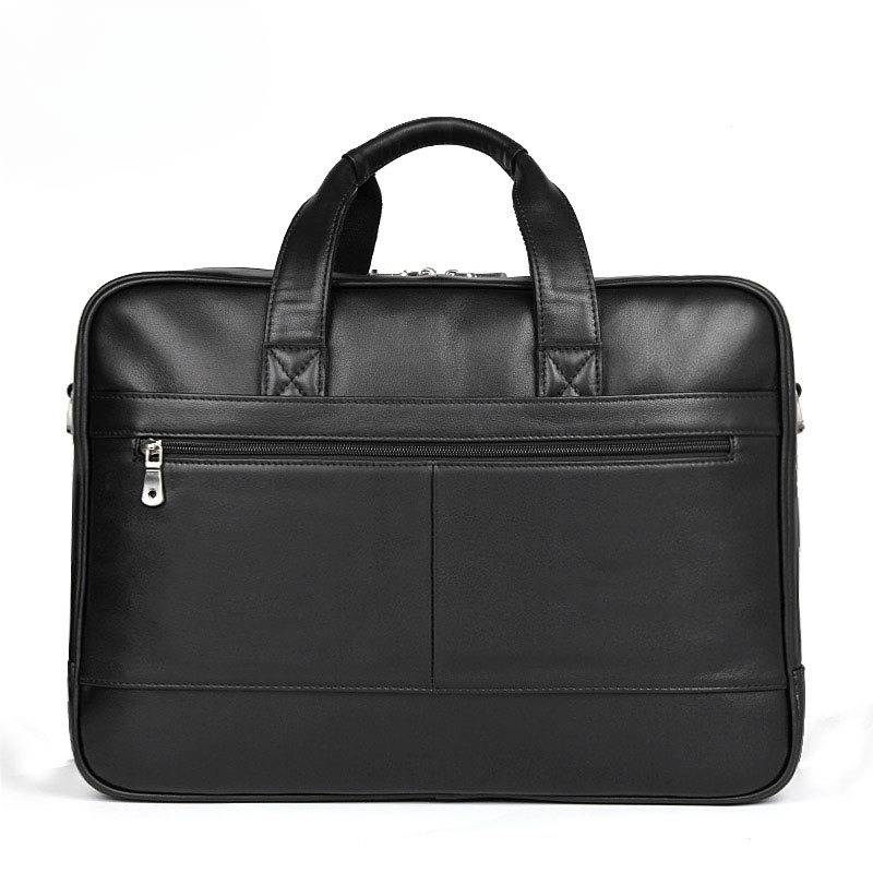 Men's Leather Briefcase 17 inch Laptop Bag