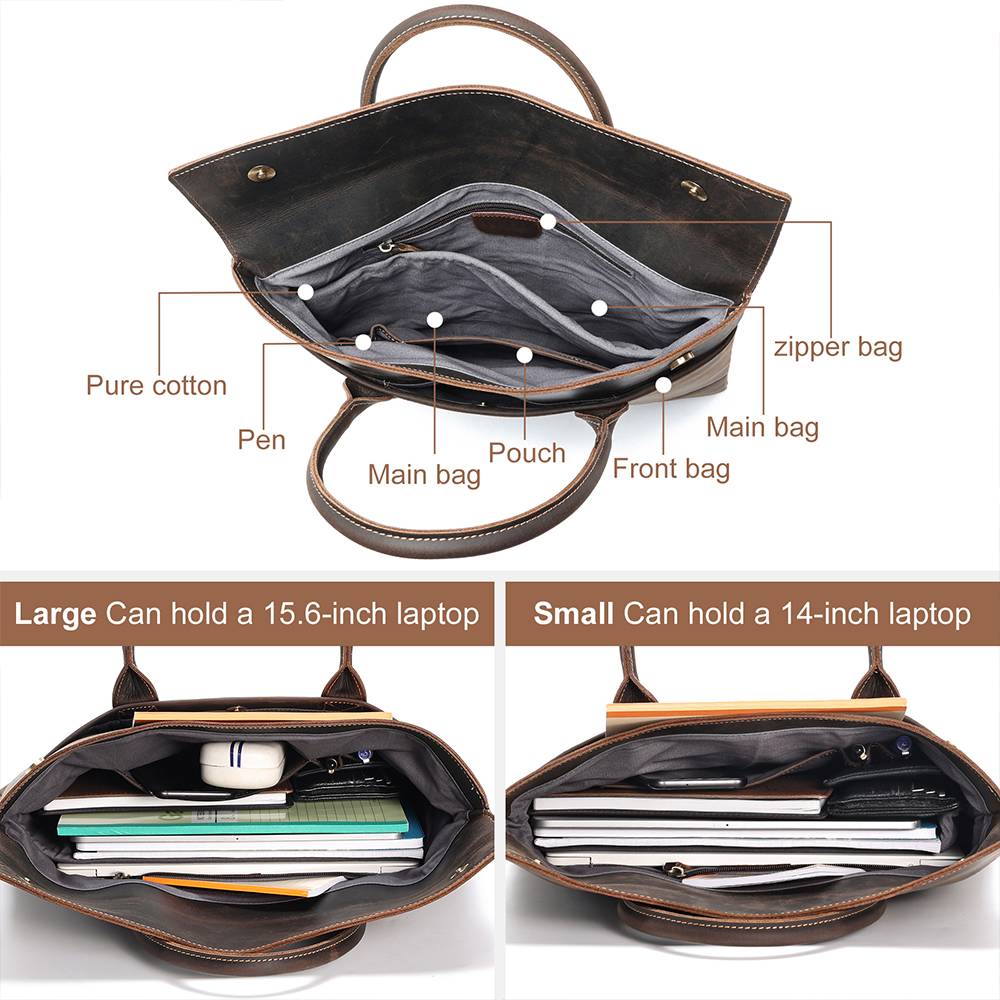 Portable Leather Briefcase