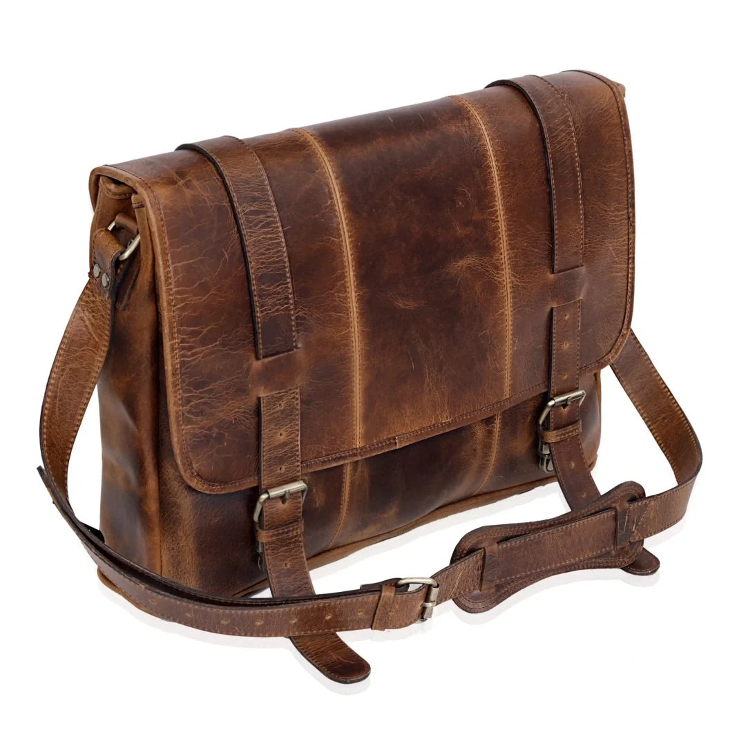 Premium Buffalo Leather Messenger Bag