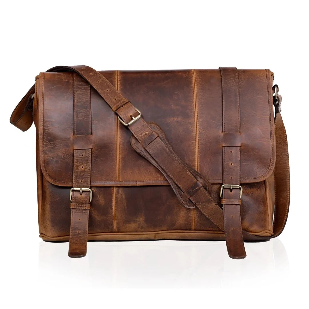 Premium Buffalo Leather Messenger Bag