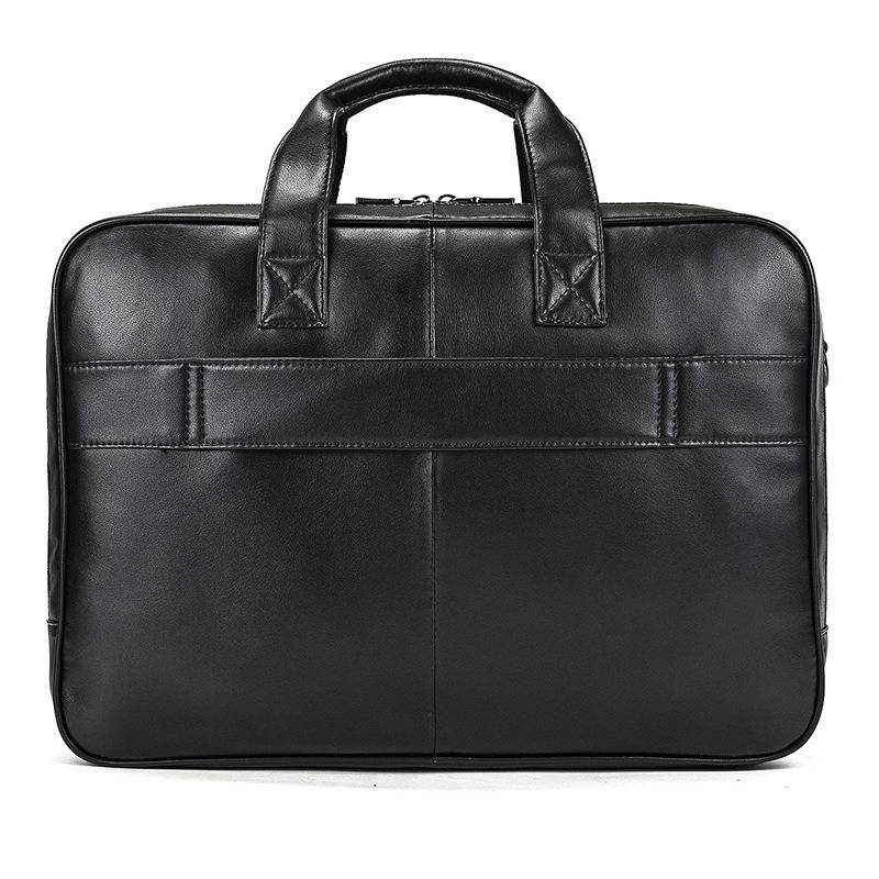 Large Capacity Leather 17" Laptop Work Bag Briefcase