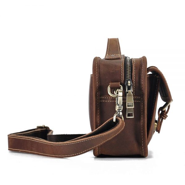 Vintage Leather Crossbody Shoulder Bag Small Satchel Bags