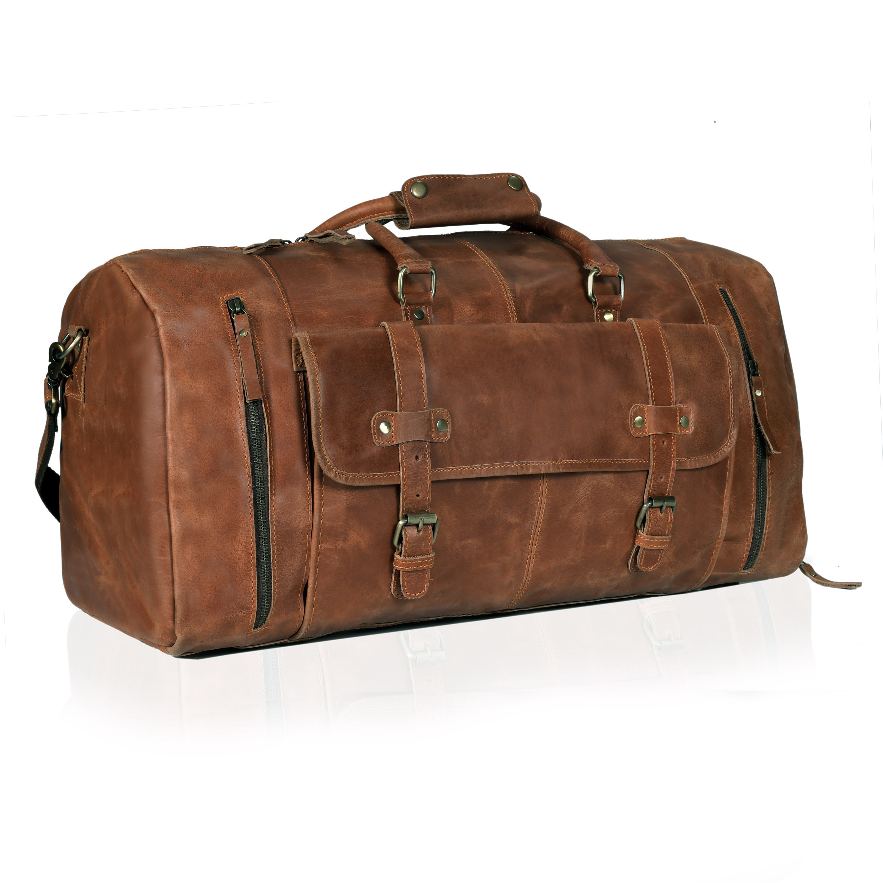 Henry Leather Shoe Duffle Bag for Men – Tan