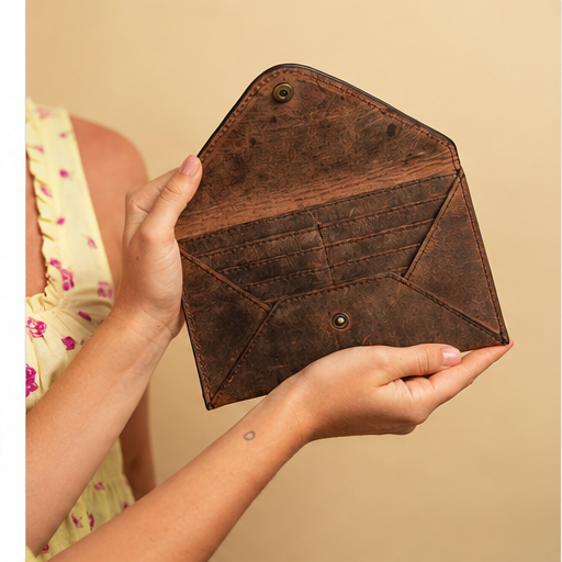 Corda Full-Grain Leather Wallet – Compact Card, Coin & Cash Organizer