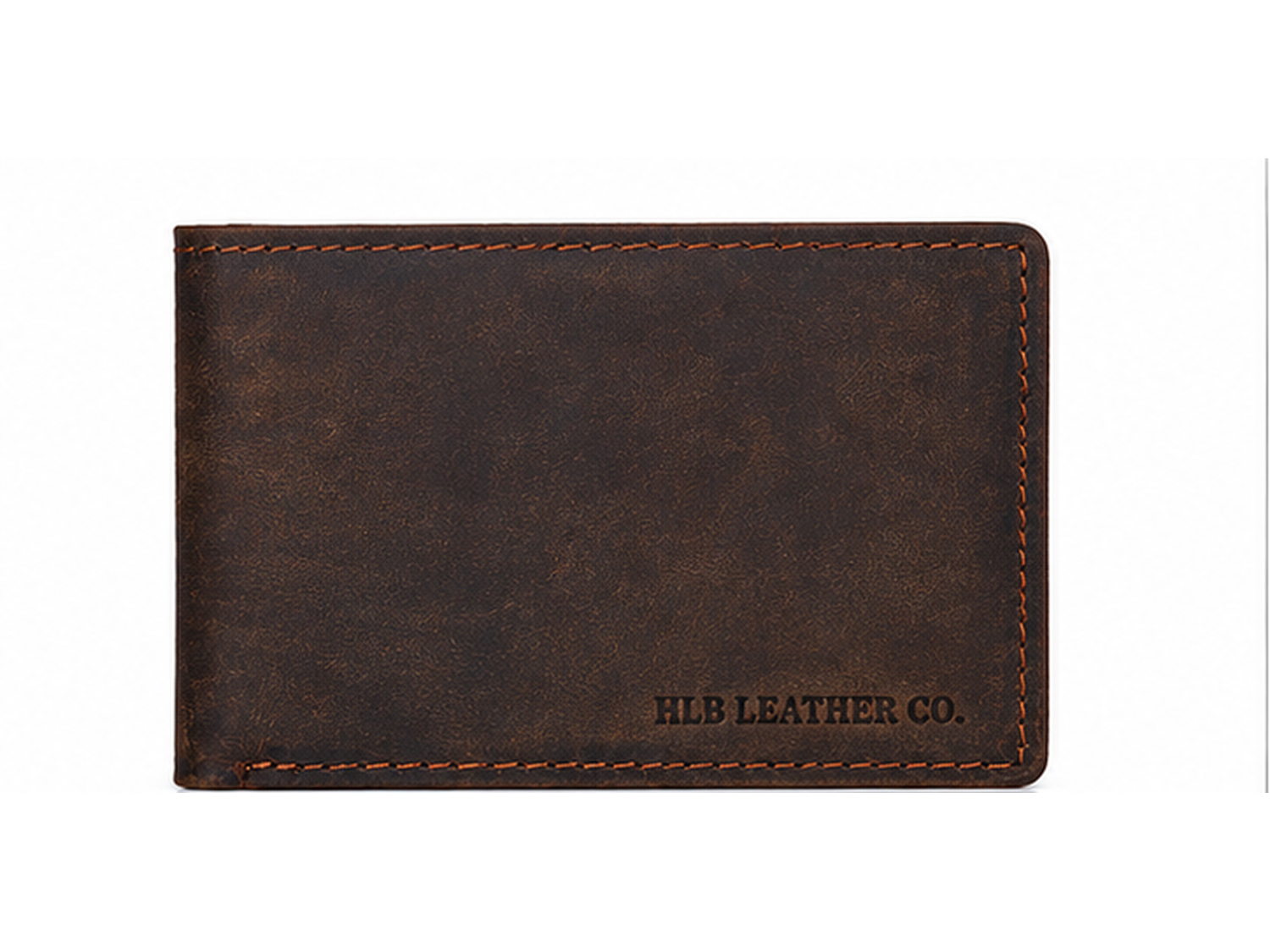 Retro Full-Grain Leather Bifold Wallet – Classic Card & Cash Organizer